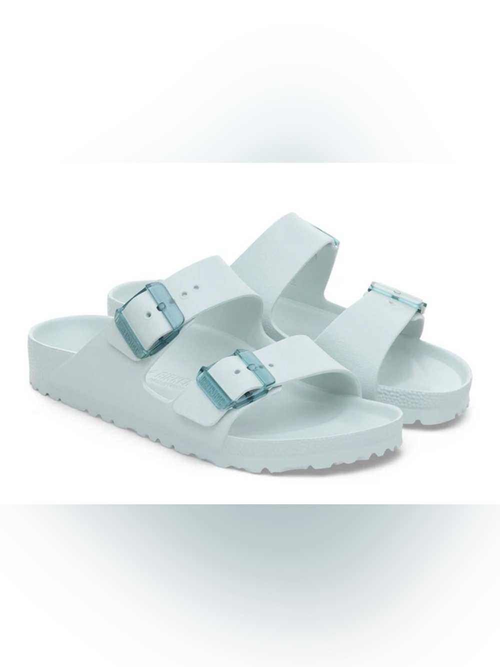 Birkenstock Arizona EVA Stealth Buckle Surf Green Sandals size 38/US7-7.5 EUC